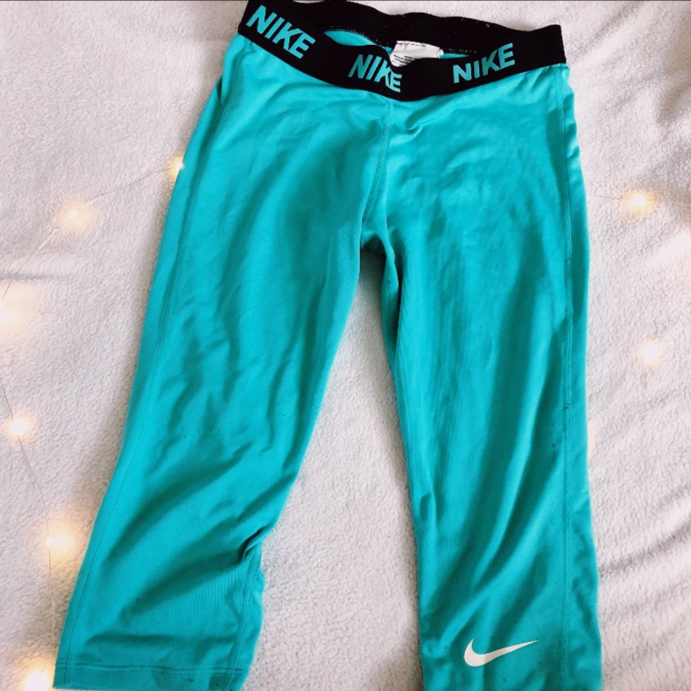 Nike teal fro fit leggings size L